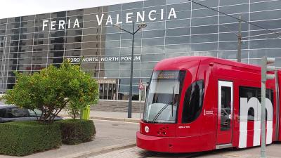 Metrovalencia ofrece servicios adicionales en la Línea 4 del tranvía con motivo de la celebración de Cevisama en Feria Valencia